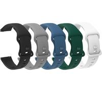 Blueshaweu cinturino compatibile con Baolubao W50pro smartwatch, classico in morbido silicone sportivo cinturino da uomo e donna compatibile con Smartwatch Baolubao W50pro (5 pezzi da uomo)