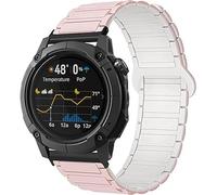 Blueshaweu Cinturino compatibile con COROS NOMAD Smart Watch, 24mm,Rimozione rapida, Silicone Sport Forte Cinturino Magnetico Compatibile con COROS Smartwatch NOMAD (Rosa)
