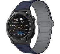 Blueshaweu Cinturino compatibile con COROS NOMAD Smart Watch, 24mm,Rimozione rapida, Silicone Sport Forte Cinturino Magnetico Compatibile con COROS Smartwatch NOMAD (Blu)