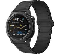 Blueshaweu Cinturino compatibile con COROS NOMAD Smart Watch, 24mm,Rimozione rapida, Silicone Sport Forte Cinturino Magnetico Compatibile con COROS Smartwatch NOMAD (Nero)