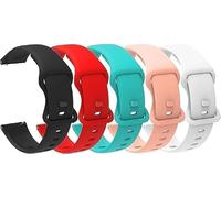 Blueshaweu cinturino compatibile con DOOGEE Anywise W1 1,43'' smartwatch, 22mm classico in morbido silicone sportivo cinturino da uomo e donna compatibile con DOOGEE Anywise W1 1,43'' (Donna 5 pezzi)
