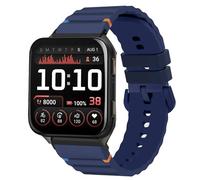 Blueshaweu cinturino compatibile con Garmin Smartwatch Venu X1,rilascio rapido 24mm,cinturino di ricambio regolabile in filo intrecciato silicone compatibile per Garmin Venu X1 (Blu)