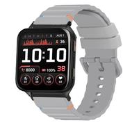 Blueshaweu cinturino compatibile con Garmin Smartwatch Venu X1,rilascio rapido 24mm,cinturino di ricambio regolabile in filo intrecciato silicone compatibile per Garmin Venu X1 (Grigio)