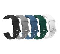 Blueshaweu cinturino compatibile con Jugeman P131 2,06" smartwatch, 22mm classico in morbido silicone sportivo cinturino da uomo e donna compatibile con Jugeman P131 2,06" (uomo 5 pezzi)
