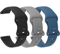 Blueshaweu cinturino compatibile con OUKITEL BT103-1,91" smartwatch, classico in morbido silicone sportivo cinturino da uomo e donna compatibile con Smartwatch OUKITEL BT103 1,91" (3 pezzi da uomo)