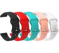 Blueshaweu cinturino compatibile con SUUNTO Nautic S smartwatch, 22mm classico in morbido silicone sportivo cinturino da uomo e donna compatibile con SUUNTO Nautic S (Donna 5 pezzi)
