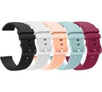 Blueshaweu cinturino compatibile con TCL MOVETIME MT48,18mm,20mm cinturino di ricambio regolabile in filo intrecciato silicone compatibile per MT48 / MT46 / MT42 (5 Pezzi-A, 18mm)