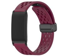 Blueshaweu cinturino Compatibile con WHOOP 4.0+Custodia protezione, cinturino sportivo traspirante in morbido silicone magnetico compatibile con WHOOP 5.0 PEAK,LIFE MG,One,4.0, 3.0 (Rosso)