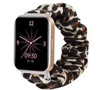 Blueshaweu Cinturino compatibile per smartwatch RUIMEN D1, morbido elastico per capelli per smartwatch RUIMEN D1/H1, leopardo
