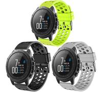 Blueshaweu Cinturino compatibile per Wahoo ELEMNT Rival,Traspirante Sport Silicone Classico Cinturino di Ricambio Compatibile per Orologi Wahoo ELEMNT Rival Smart Watch
