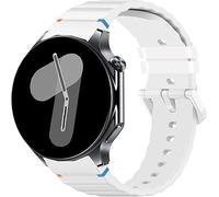 Blueshaweu cinturino compatibile Smartwatch OnePlus Watch 3 43mm,cinturino di ricambio regolabile in filo intrecciato silicone compatibile per OnePlus Watch 3 43mm (Bianco)