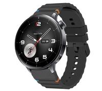 Blueshaweu cinturino compatibile Smartwatch OnePlus Watch 3 43mm,cinturino di ricambio regolabile in filo intrecciato silicone compatibile per OnePlus Watch 3 43mm (Nero)