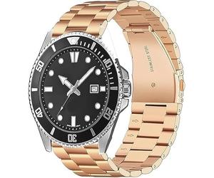 Blueshaweu Cinturino da 18 mm, 20 mm, 22 mm, compatibile con Casio Watch, Classic di alta qualità, in acciaio inox, compatibile con Casio MDV106-1AV / MDV107/F-91W, 20mm, Silicone, Nessuna pietra