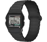 Blueshaweu Cinturino da 18 mm, 20 mm, 22 mm, compatibile con Casio Watch, in morbido silicone, completamente magnetico, regolabile, compatibile con Casio F105W, F-91W, A168WA, MDV106-1AV / MDV107