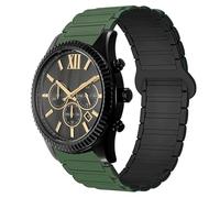 Blueshaweu Cinturino da 18 mm, 20 mm, 22 mm, compatibile con orologio Michael Kors, in silicone, completamente magnetico, regolabile, compatibile con Michael Kors Gen 6, 44 mm, Bradshaw, MKGO, Runway
