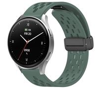 Blueshaweu Cinturino da 18 mm, 20 mm, compatibile con Hama Smartwatch 8900 1,32"/8900 1,43", magnetico, regolabile, traspirante, sportivo, in silicone, compatibile con Hama 8900, 18 mm, silicone