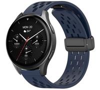 Blueshaweu Cinturino da 18 mm, 20 mm, compatibile con Hama Smartwatch 8900 1,32"/8900 1,43", magnetico, regolabile, traspirante, sportivo, in silicone, compatibile con Hama 8900, 20mm, Silicone