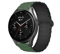 Blueshaweu Cinturino da 18 mm, 20 mm, compatibile con Hama Smartwatch 8900 1,32"/8900 1,43", morbido silicone, completamente magnetico, regolabile, compatibile con smartwatch Hama 8900, 20mm, Silicone