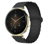 Blueshaweu Cinturino da 18 mm, compatibile con Hama Smartwatch 7000 1,32", morbido silicone, completamente magnetico, regolabile, compatibile con smartwatch Hama 7000, Große, Silicone, Nessuna pietra