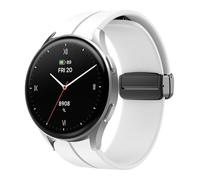 Blueshaweu Cinturino da 18 mm e 20 mm, compatibile con Hama Smartwatch 8900 1,32" / 8900 1,43", morbido silicone Dual magnetico, regolabile, compatibile con smartwatch Hama 8900, 18 mm, silicone