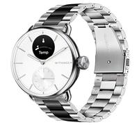 Blueshaweu, cinturino da 18 mm e 20 mm compatibile con l'orologio intelligente Withings, cinturino classico in acciaio inossidabile per ScanWatch 2 38 mm/ScanWatch 2 42 mm, 20mm