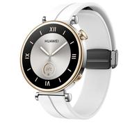 Blueshaweu Cinturino da 18 mm per Huawei Watch GT 5 41 mm Smartwatch, silicone Dual Magnetic Regolabile Bracciali Compatibile con Huawei Watch GT 4 41 mm/GT 5 41 mm/GT 5 Pro 42 mm Smartwatch (bianco)