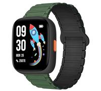 Blueshaweu Cinturino da 22 mm, compatibile con BIGGERFIVE Brave 2, smartwatch per bambini, in morbido silicone, completamente magnetico, regolabile, compatibile con BIGGERFIVE Smartwatch per bambini