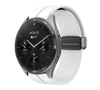 Blueshaweu Cinturino da 22 mm, compatibile con Hama 7010 (1,43"), 6010 (1,65"), 6910 (1,28"), morbido silicone, doppio magnetico, regolabile, compatibile con smartwatch Hama 7010/6010/6910, Große