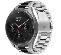 Blueshaweu Cinturino da 22 mm, compatibile con Hama Smartwatch 7010 (1,43"), 6010 (1,65"), 6910 (1,28"), orologio classico in acciaio inox, compatibile con Hama 7010/6010/6910 Smartwatch, Große