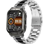 Blueshaweu Cinturino da 22 mm, compatibile con KOSPET TANK M3 1,96''/T3 1,43", classico cinturino in acciaio inox per smartwatch KOSPET TANK M3/T3