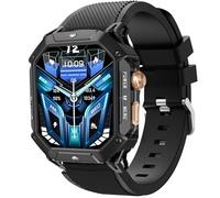 Blueshaweu Cinturino da 22 mm, compatibile con smartwatch da uomo BT80, in silicone, compatibile con OUKITEL BT80, BT101, BT20, BT10, Große, silicone, Senza Gemme