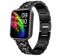 Blueshaweu Cinturino da 22 mm, compatibile con smartwatch RUIMEN D1, cinturino in metallo da donna Priemium in acciaio inox, cinturino per smartwatch RUIMEN D1/H1