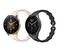 Blueshaweu Cinturino da donna da 18 mm, 20 mm, compatibile con Hama 8900 1,32"/8900 1,43", sottile, elegante, in silicone, compatibile con smartwatch Hama 8900, 20mm, Silicone, Nessuna pietra preziosa