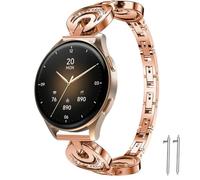 Blueshaweu Cinturino da donna da 18 mm, 20 mm, compatibile con Hama Smartwatch 8900 1,32"/8900 1,43", diamante Premium in acciaio inox, compatibile con Hama 8900, 20mm, Silicone, Nessuna pietra