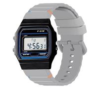 Blueshaweu Cinturino di ricambio per orologio F-91W, 18 mm, 22 mm, a sgancio rapido, in silicone, traspirante, compatibile con Casio W-217H, W-218H, W-219H, A158WA, A168WA, A700W-1, A100WE-1, 22mm