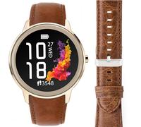 Blueshaweu Cinturino di ricambio per smartwatch Crazy Leather compatibile con Sekonda Flex 42 mm, Flex Plus/Motion 36 mm, Motion Plus 38 mm, ACTIVE 1909/ACTIVE PRO 47 mm, ACTIVE Plus, 22mmSize, Pelle