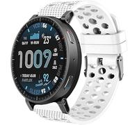 Blueshaweu cinturino è compatibile con Amazfit Active MAX 1,5" smartwatch, cinturino in silicone di ricambio 22mm con cinturino sportivo fibbia metallica per Active MAX 1,5" (Bianco)