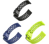 Blueshaweu cinturino è compatibile con Amazfit Active MAX 1,5" smartwatch, cinturino in silicone di ricambio 22mm con cinturino sportivo fibbia metallica per Active MAX 1,5" (Nero+Blu+Verde)