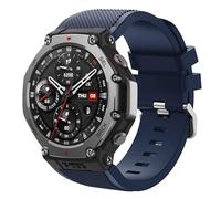 Blueshaweu cinturino è compatibile con Amazfit T-Rex 3, cinturino in silicone sportivo aSmontaggio rapido 22mm compatibile con Amazfit T-Rex 3 48mm, Balance,Bip 5,GTR Mini etc serie(22mm, blu)