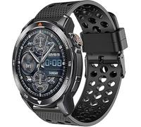 Blueshaweu cinturino è compatibile con Mibro GS Pro 2/GS Pro smartwatch, cinturino in silicone di ricambio 22mm con cinturino sportivo fibbia metallica per Mibro GS (Nero)