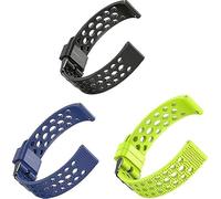Blueshaweu cinturino è compatibile con Mibro GS Pro 2/GS Pro smartwatch, cinturino in silicone di ricambio 22mm con cinturino sportivo fibbia metallica per Mibro GS (Nero+Blu+Verde)