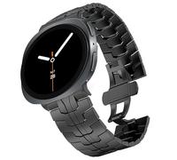 Blueshaweu Cinturino in Acciaio Inossidabile per Samsung Galaxy Watch 8,Elegante Business,Regolabile Senza Strumenti,per 40/44/46mm Classic&47mm Ultra LTE (Nero, Per Watch Ultra 47)
