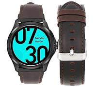 Blueshaweu Cinturino in Pelle per Ticwatch Pro 5 Smartwatch, Cinturini di Ricambio Compatible con Ticwatch Pro 5 Smartwatch (caffè)