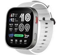 Blueshaweu Cinturino in Silicone Compatibile con Amazfit Bip MAX 50mm Smartwatch 2,07" - Cinturino Classico, Regolabile e Impermeabile e Ultra Comfortevole per Bip MAX (Bianco)