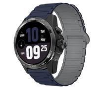 Blueshaweu Cinturino magnetico in silicone per smart watch TicWatch da 20 mm, 22 mm, 24 mm, compatibile con Ticwatch Atlas, Pro 5 Enduro, Pro 3 Ultra BT/LTE, GTH, ecc.