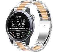 Blueshaweu Cinturino per Mibro GS Explorer/GS Pro 2/GS Active 2 Smartwatch, Cinturino in Acciaio Inossidabile Compatibile con Mibro GS Explorer/GS Pro 2/GS Active 2 Smartwatch (Argento Oro rosa)
