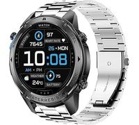 Blueshaweu Cinturino per Mibro LIGE Smartwatch DM2 1,43" Smartwatch, Cinturino in Acciaio Inossidabile Compatibile con LIGE DM2 1,43" (Argento)