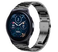 Blueshaweu Cinturino per Moto Watch 120, Cinturino in Acciaio Inossidabile Compatibile con Moto Watch 120. (Nero)