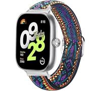 Blueshaweu Cinturino per Redmi Watch 4, cinturino di ricambio elastico intrecciato regolabile Compatibile per Xiaomi Redmi Watch 4 Smartwatch (Fiore Viola)