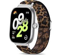 Blueshaweu Cinturino per Redmi Watch 4, cinturino di ricambio elastico intrecciato regolabile Compatibile per Xiaomi Redmi Watch 4 Smartwatch (Stampa Leopardata)